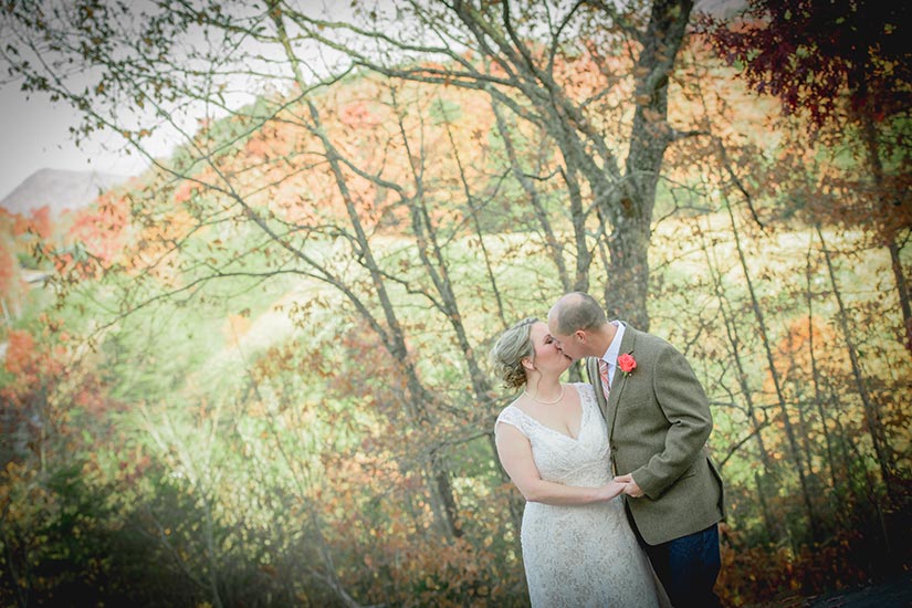 Wedding Portrait Pigeon Forge Couple Cabin Portrait